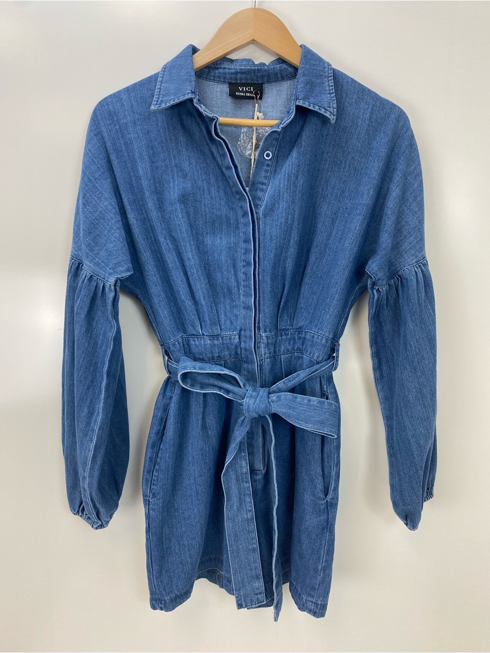 Vici Denim Romper - Picture 1 of 9